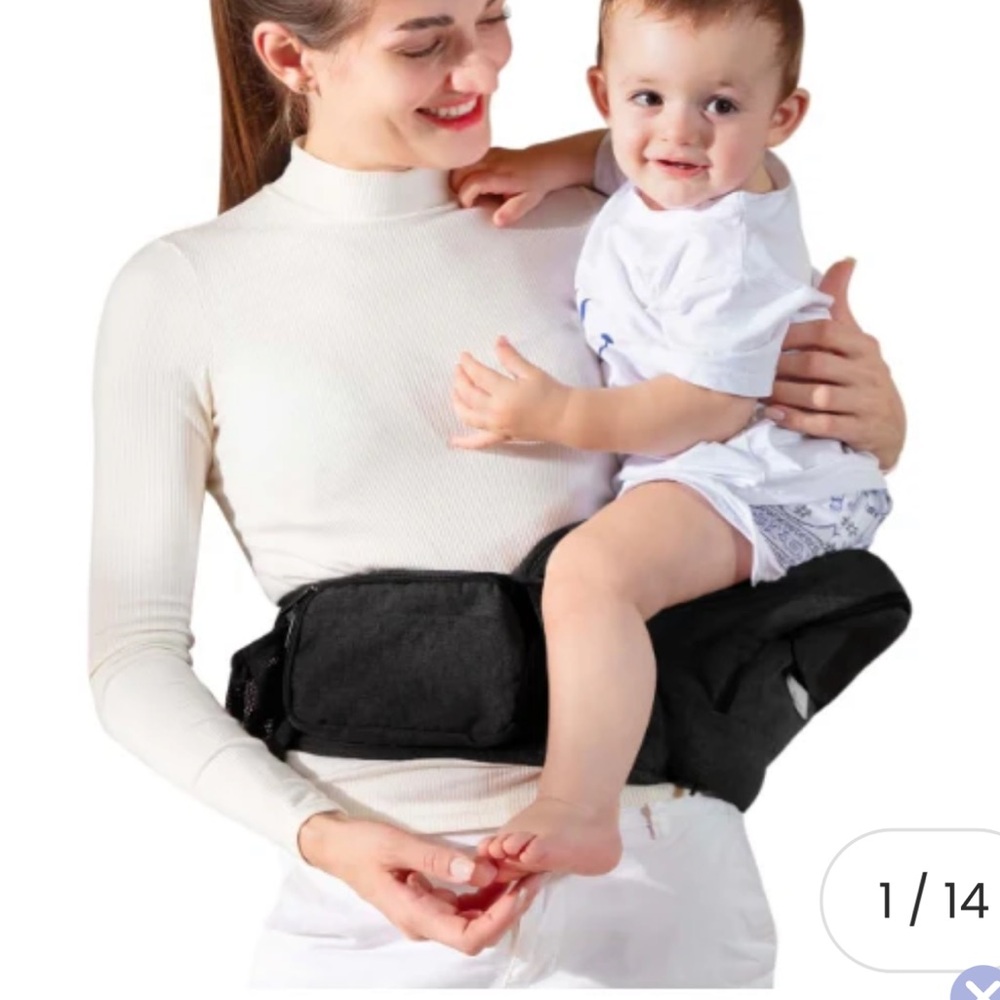 Grownsy Ergonomic Baby Hip Seat Carrier, Adjustable Waistband